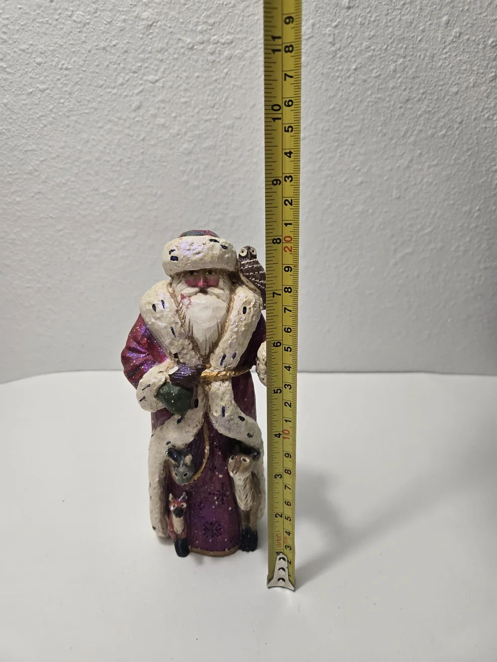 Vintage Pam Schifferl resin folk art Santa Figurine